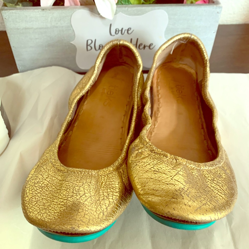 Tieks Golden Glitz | size 8 | EUC